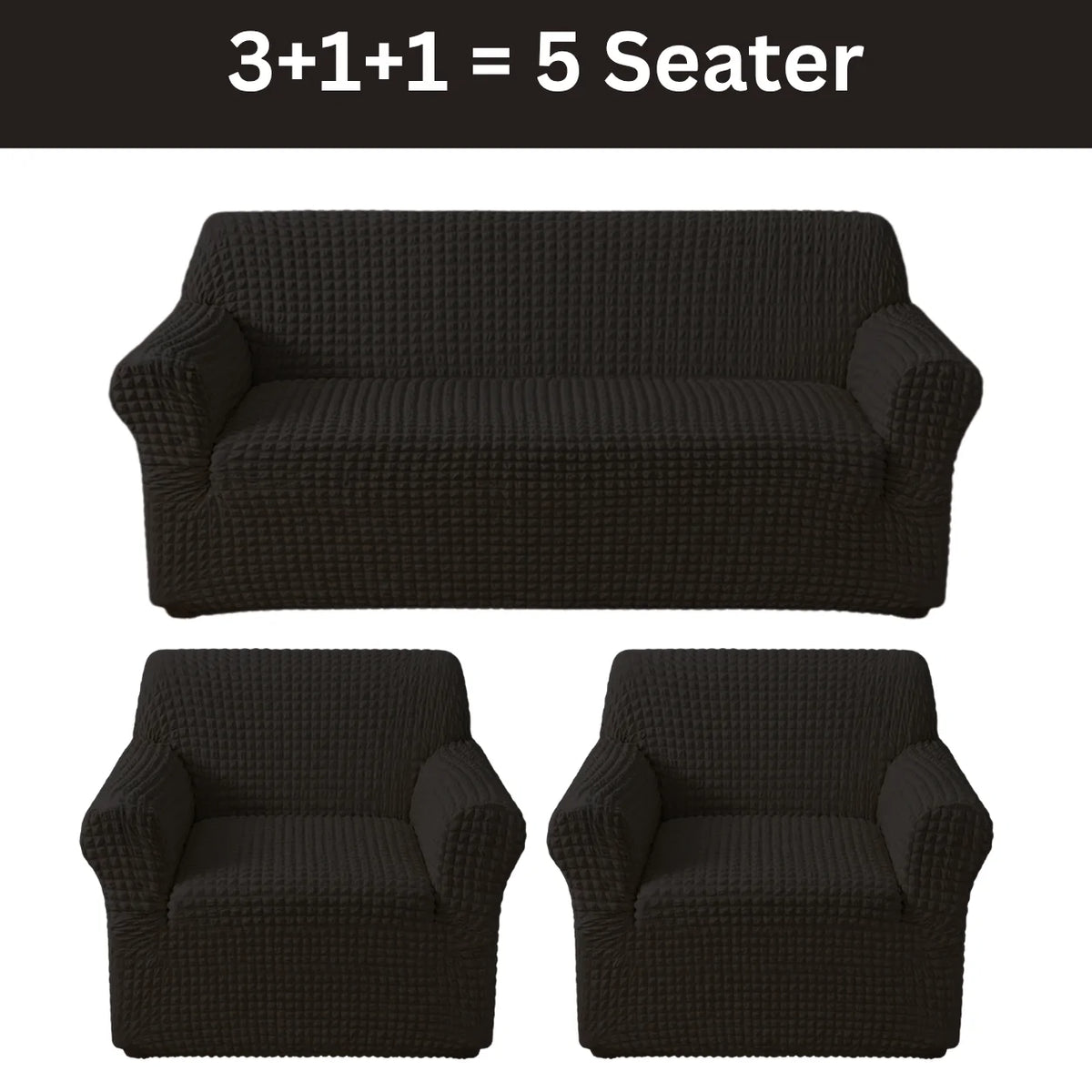 Bubble Sofa Cover Black