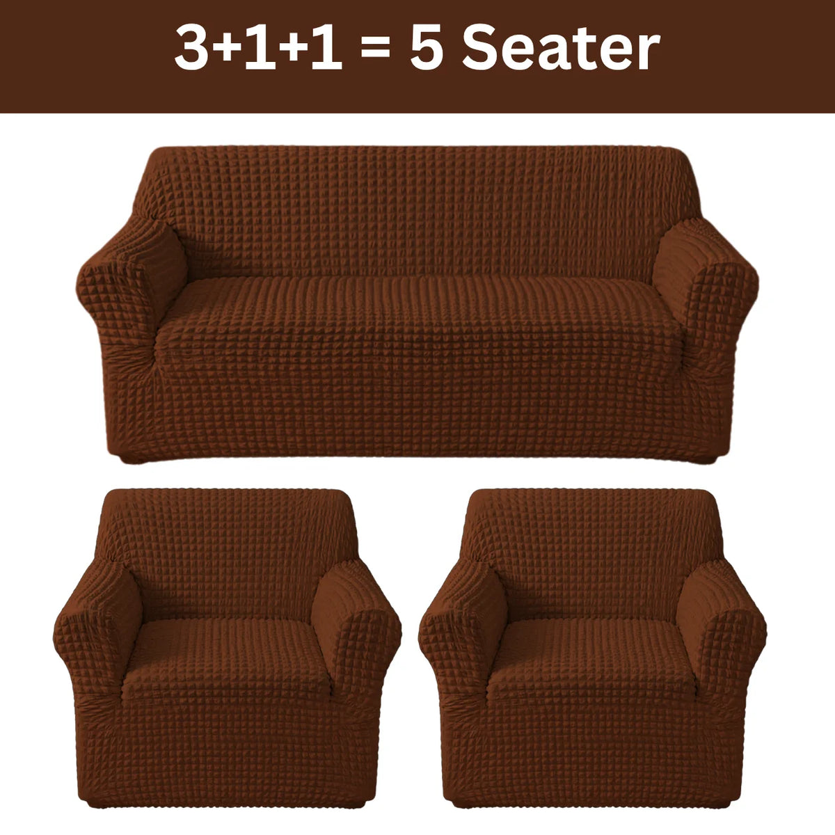 Bubble Sofa Cover Brown