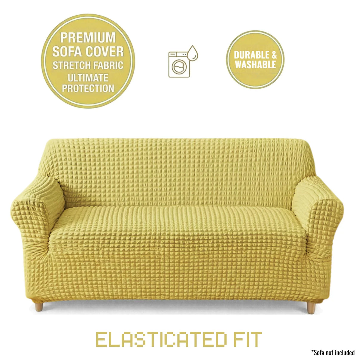 Bubble Sofa Cover golden color