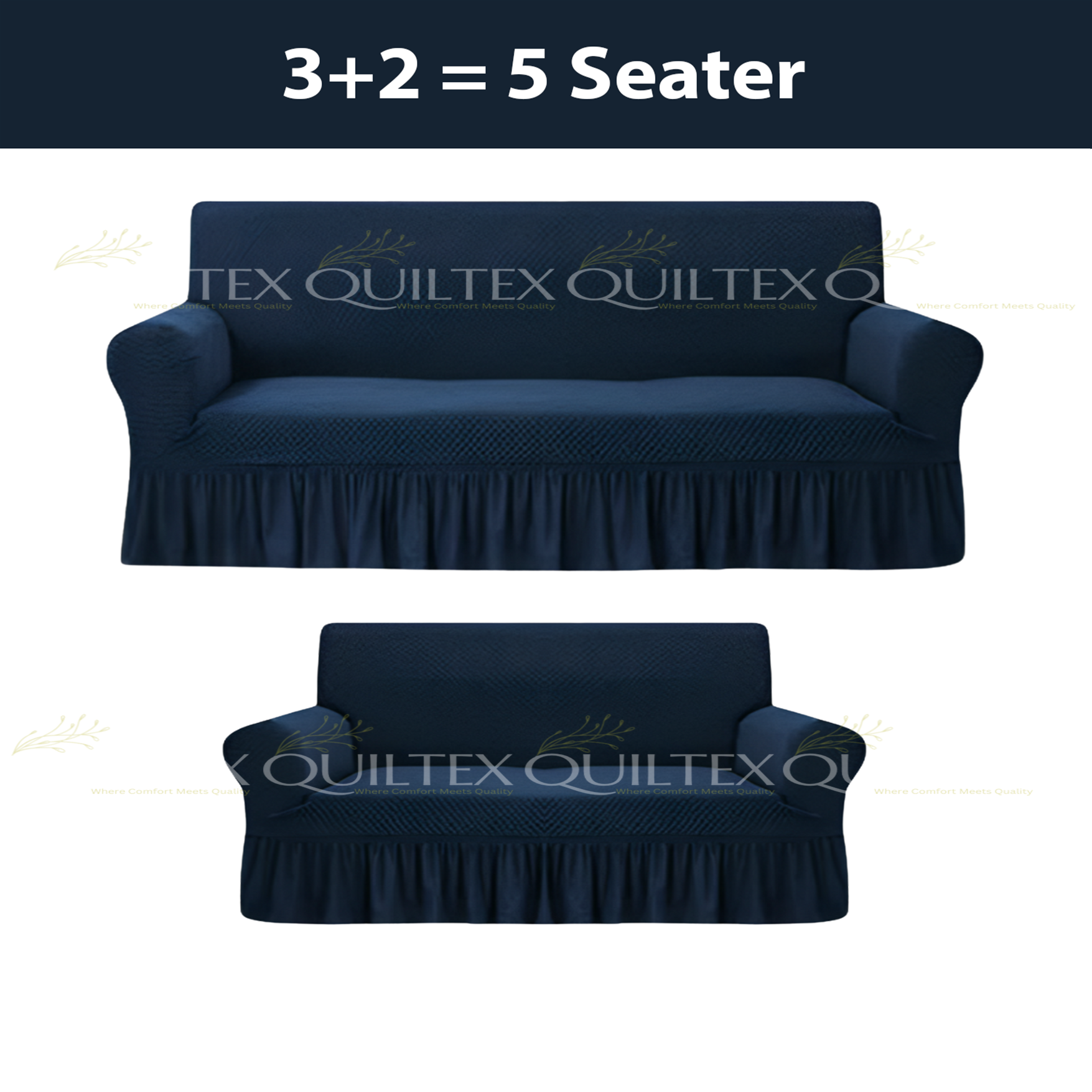 Turkish Style Sofa Covers Blue