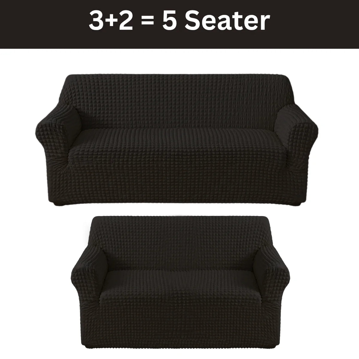 Bubble Sofa Cover Black