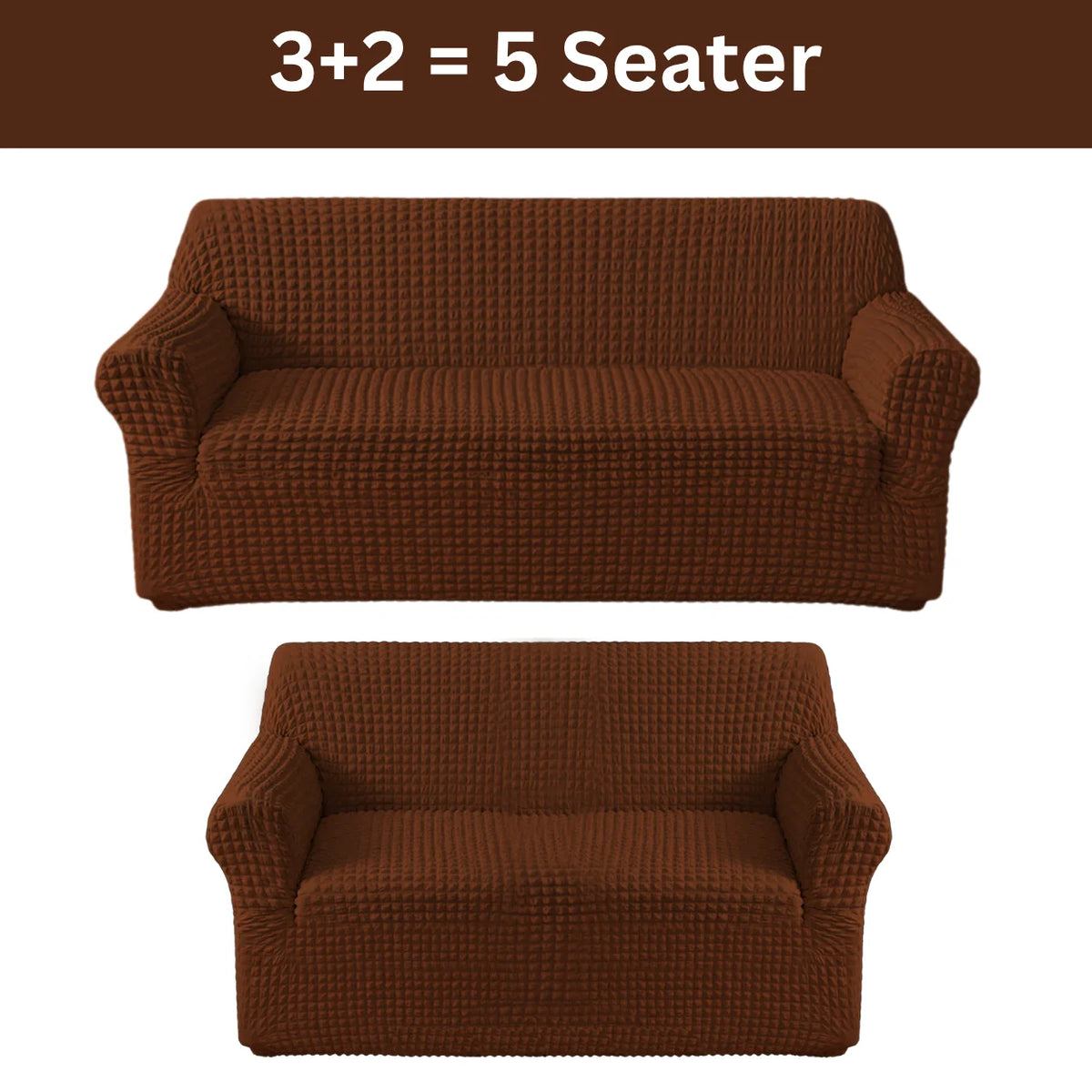 Bubble Sofa Cover Brown