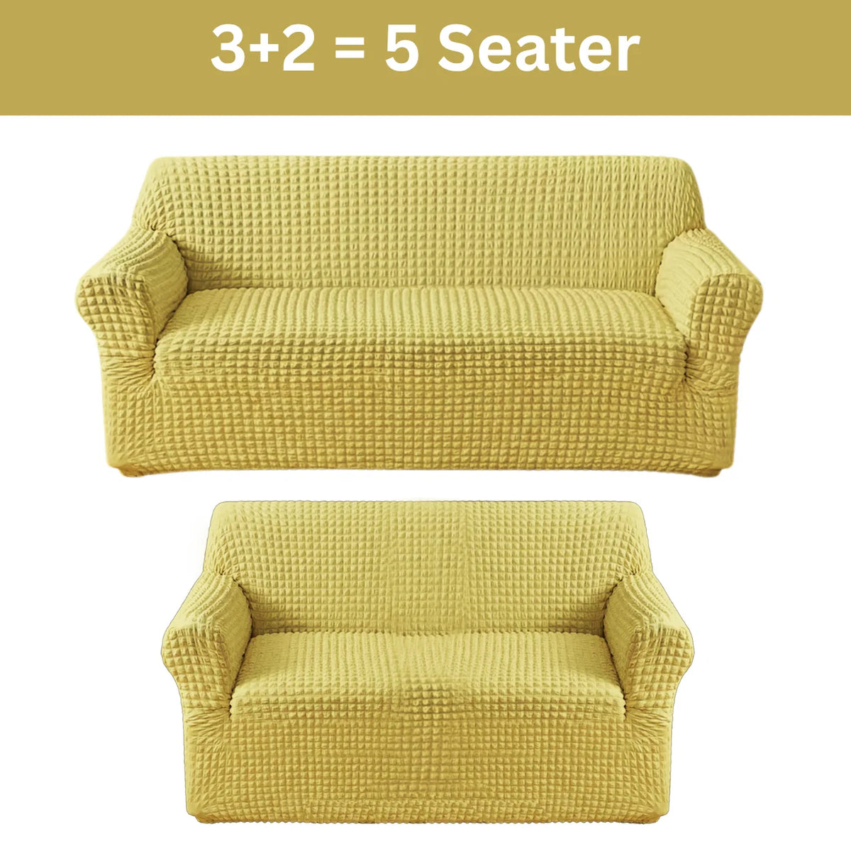 Bubble Sofa Cover golden color
