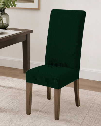 Mesh Fitted Dinning Chair Covers  Green