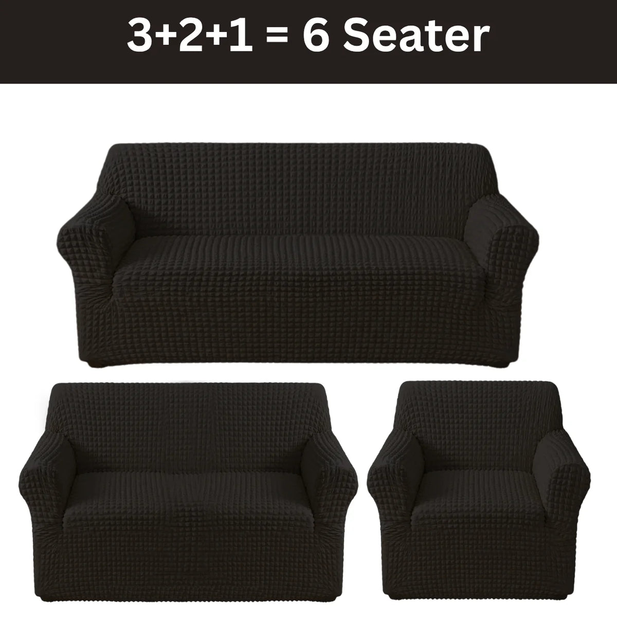 Bubble Sofa Cover Black