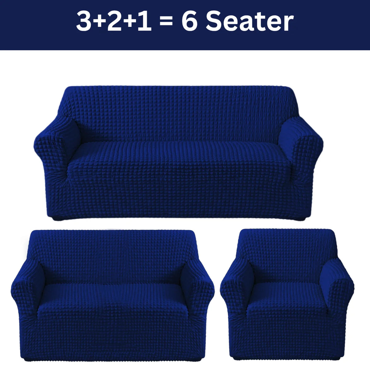 Bubble Sofa Cover Blue