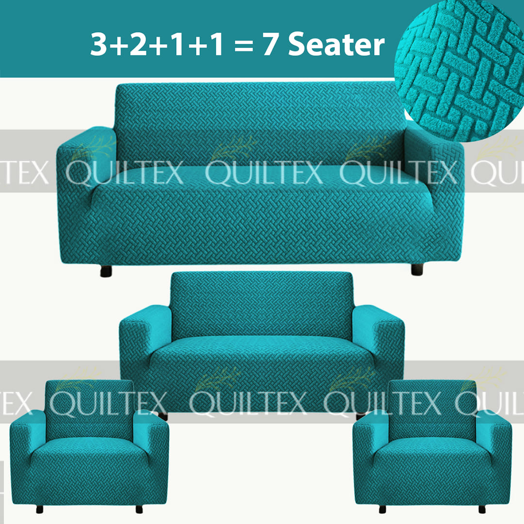 STRIPE JACQUARD SOFA COVER ZINK