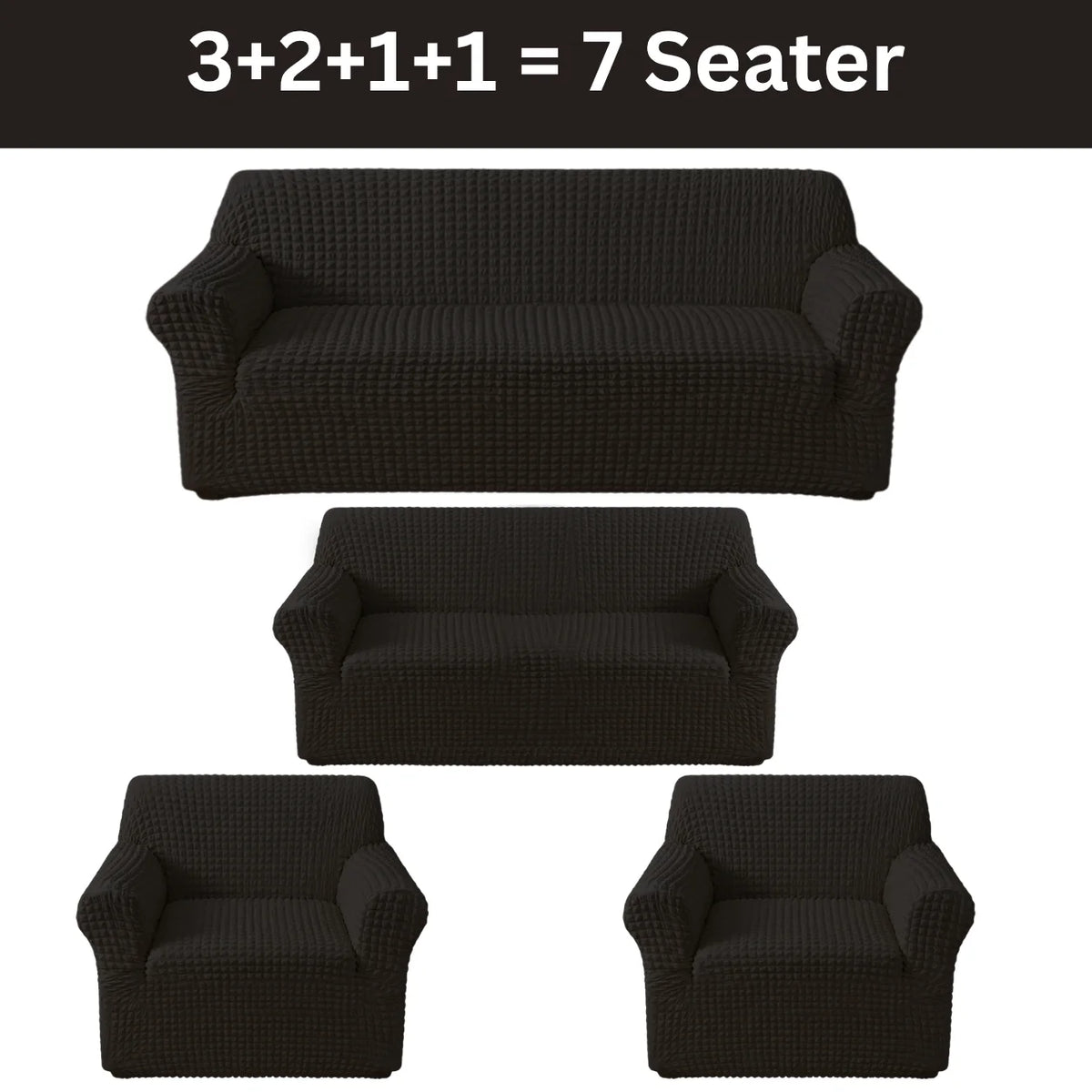 Bubble Sofa Cover Black