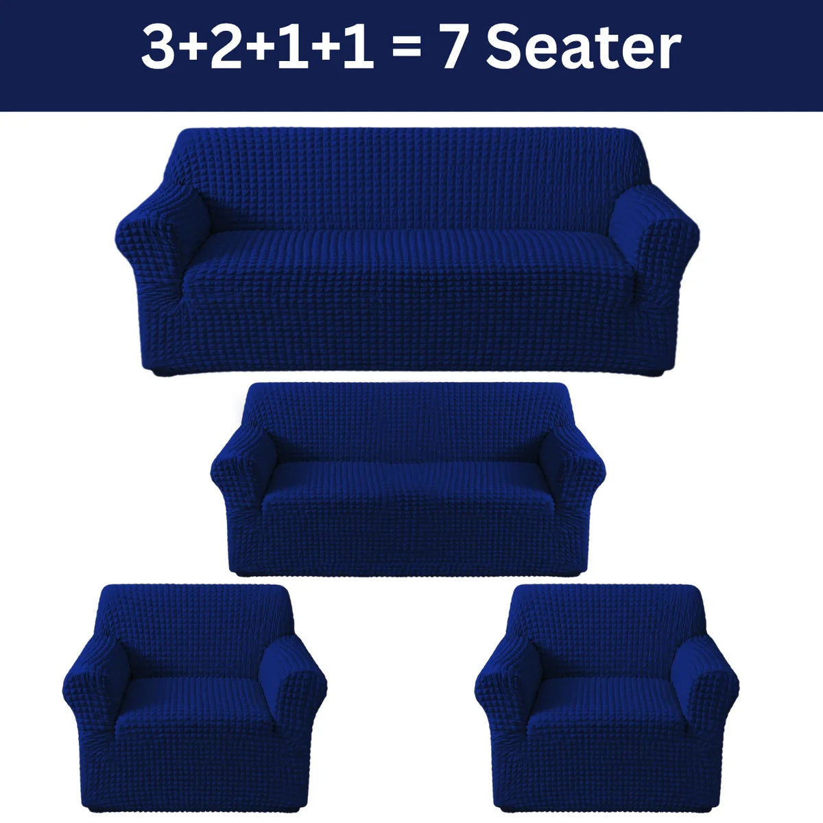 Bubble Sofa Cover Blue