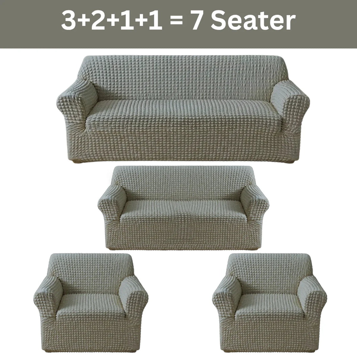 Bubble Sofa Cover Grey Color