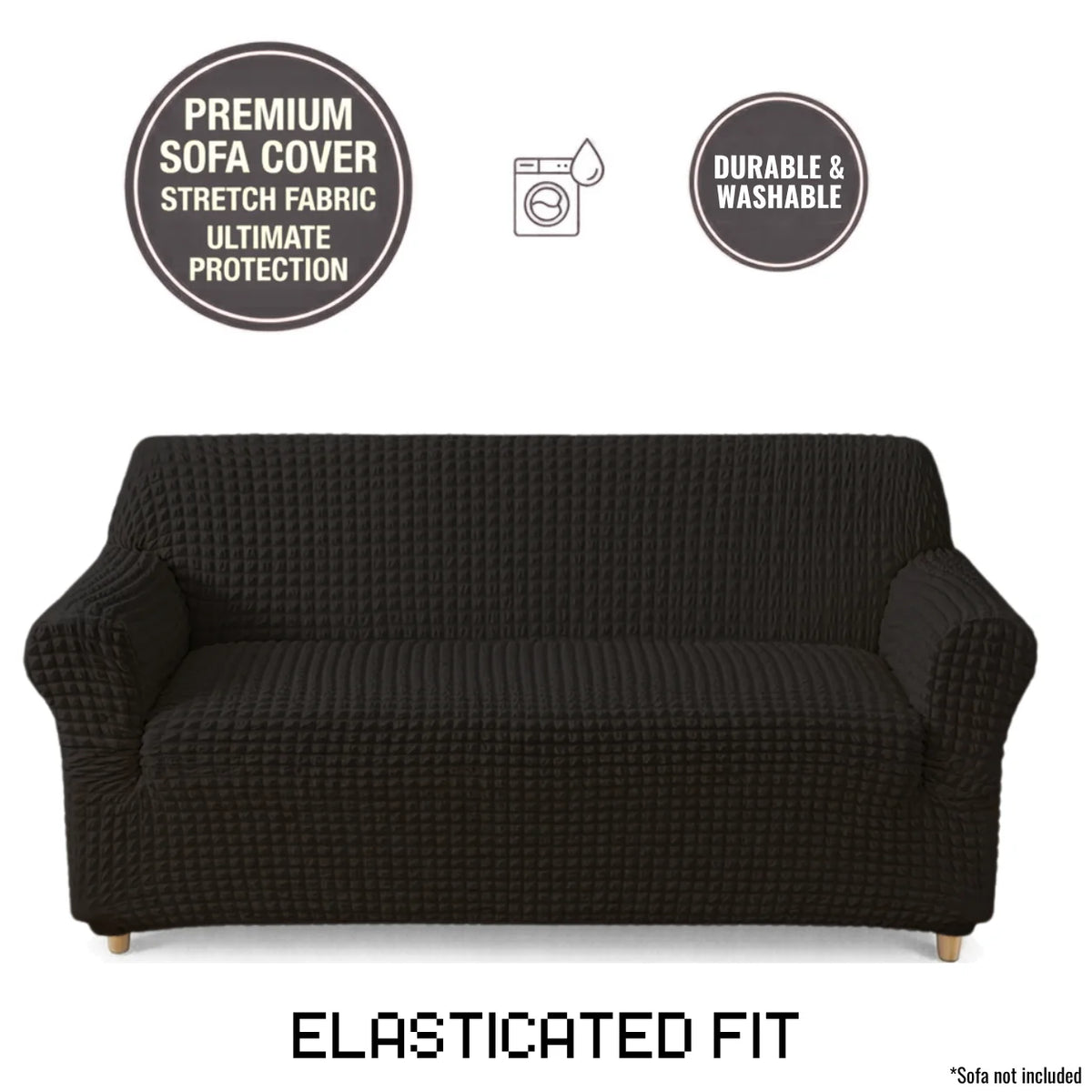Bubble Sofa Cover Black