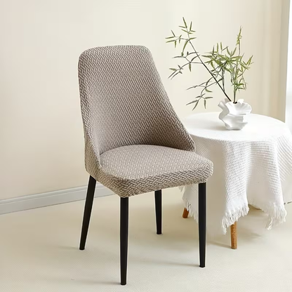 Stripe Jacquard Turkish Chair Cover - Skin Color