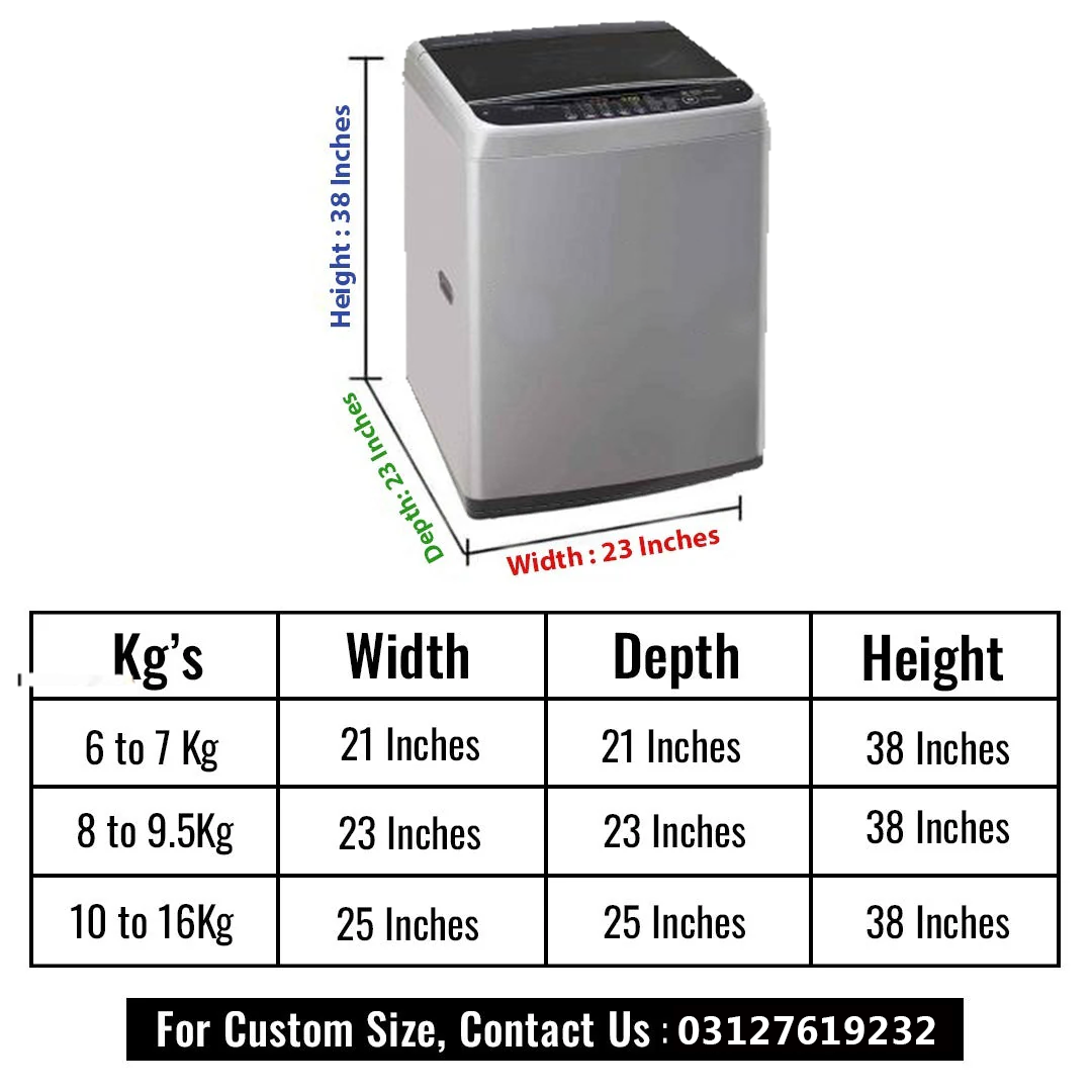Black Color 100% Waterproof Top Loaded Washing Machine Cover