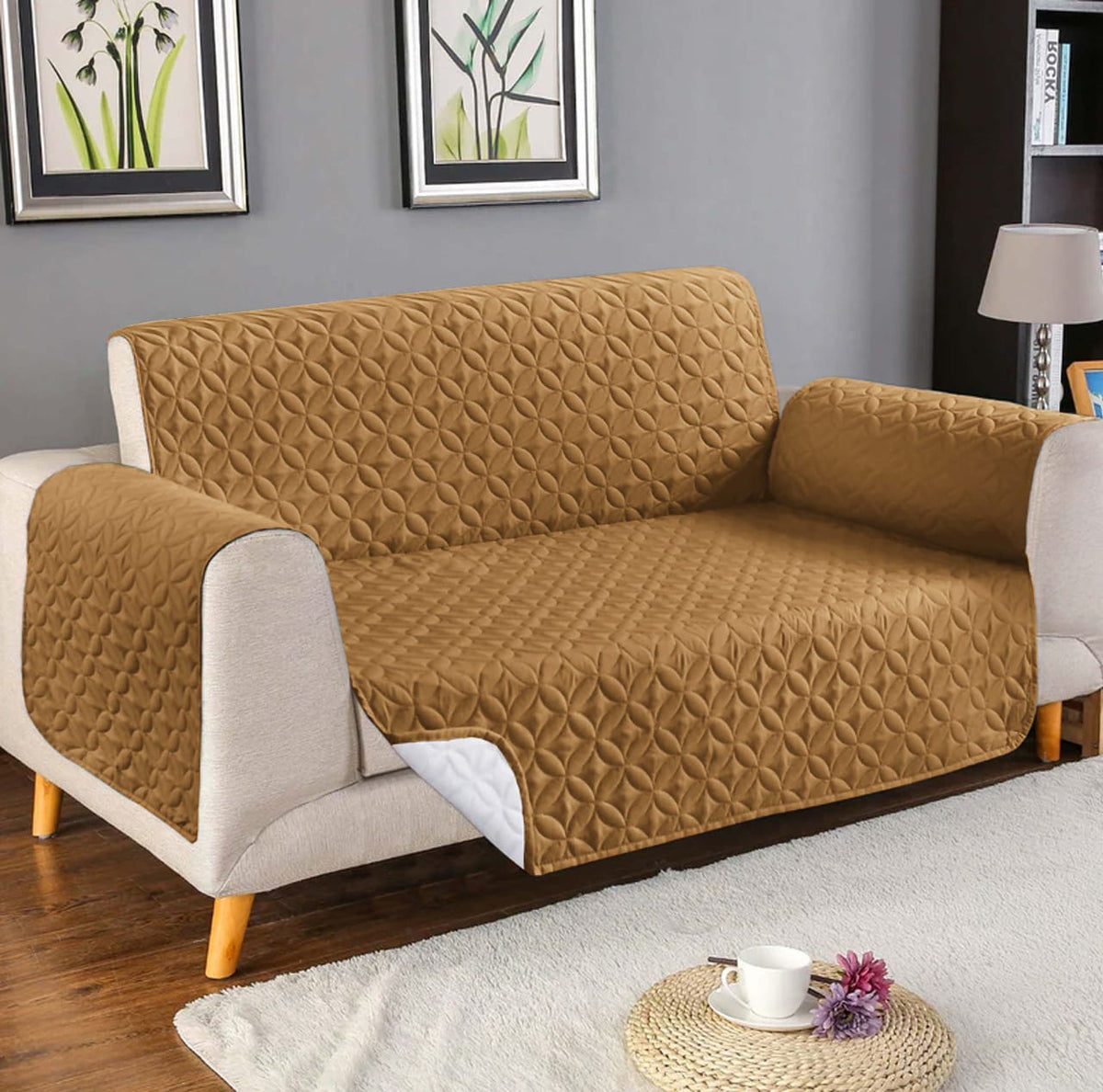 Ultrasonic Sofa Cover (coper)
