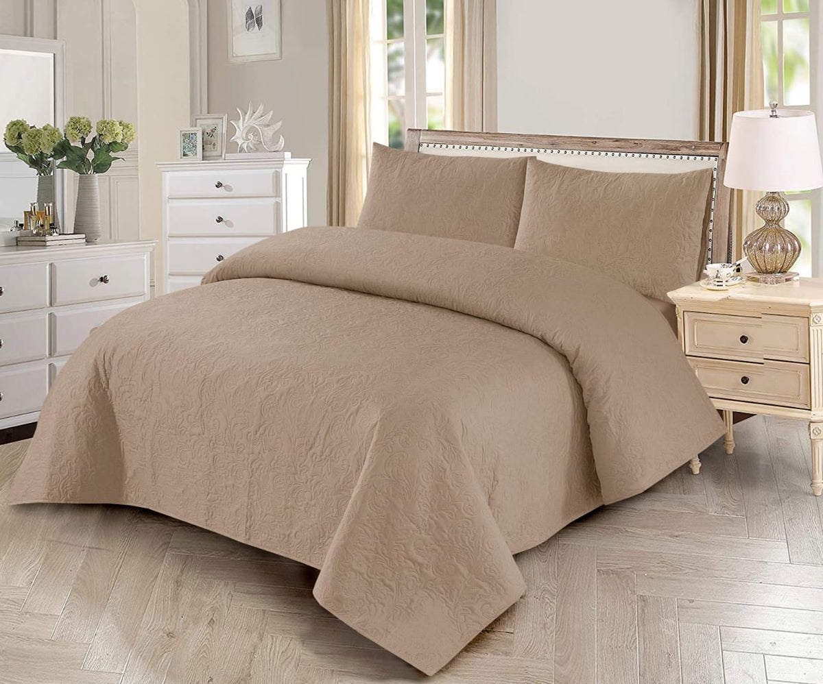 3 PCS Bedspread Set Sandrift