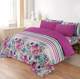 PINK ZURIC- 6pcs Summer Comforter Set (Light Filling)