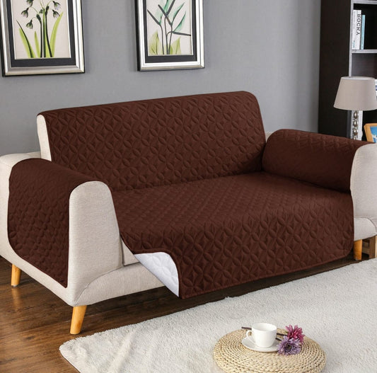 Ultrasonic Sofa Cover  ( BROWN )