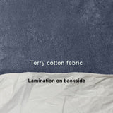 Terry Cotton Waterproof Mattress Protector Blue  Color Fitted Style