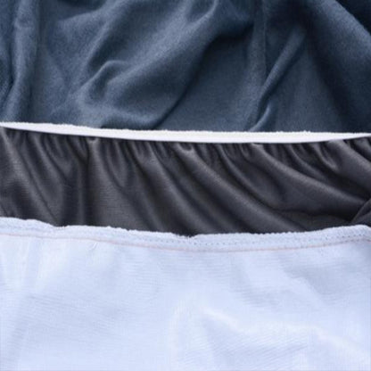 Terry Cotton Waterproof Mattress Protector Blue  Color Fitted Style