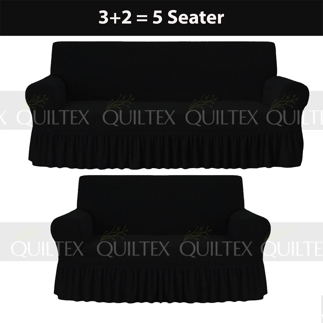 Turkish Style Sofa Covers Black Color