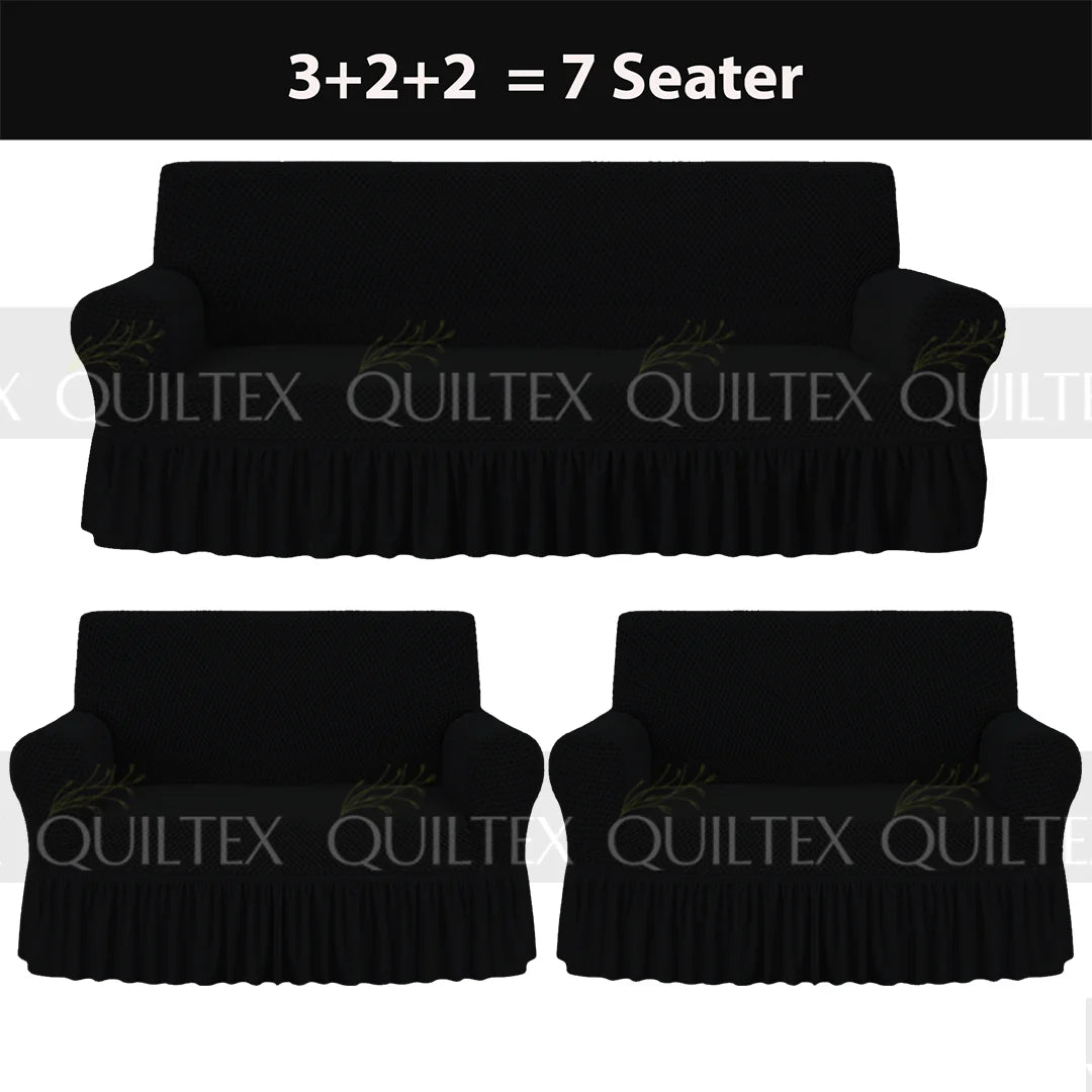 Turkish Style Sofa Covers Black Color