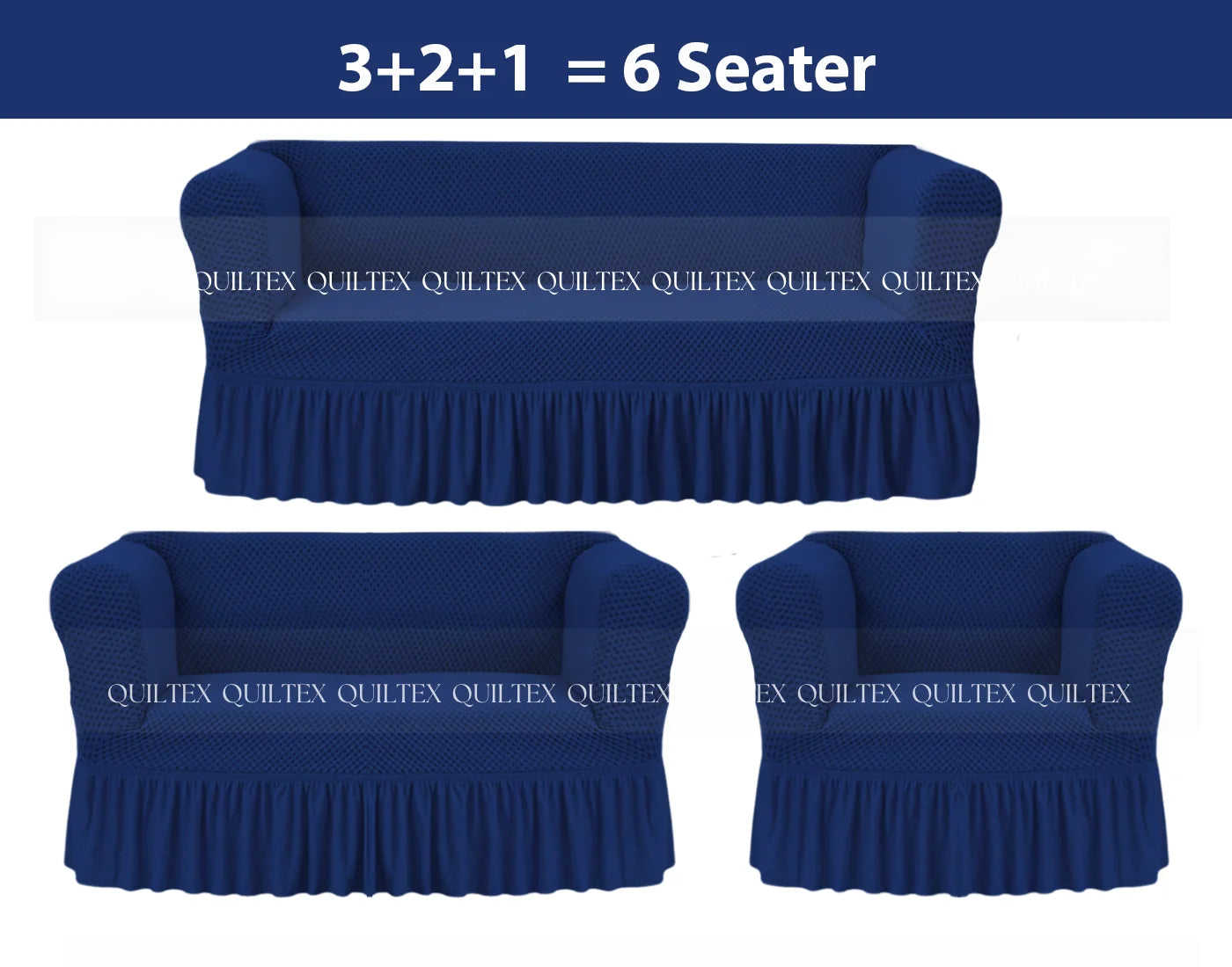Turkish Style Sofa Covers Blue