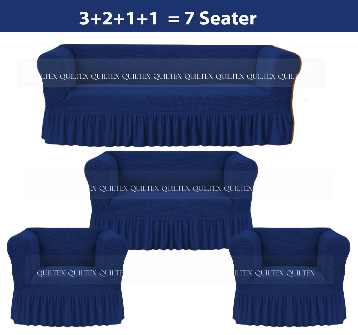 Turkish Style Sofa Covers Blue