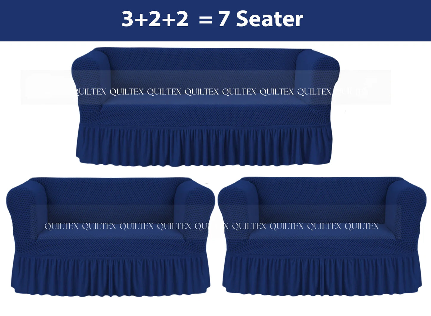 Turkish Style Sofa Covers Blue