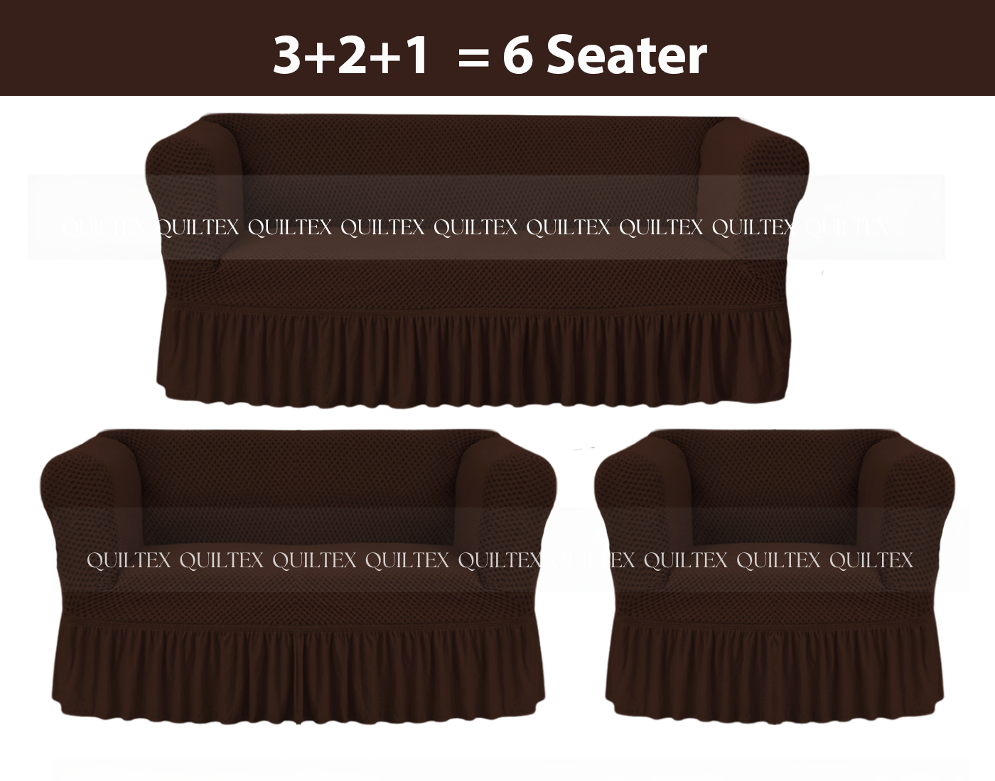 Turkish Style Sofa Covers Brown