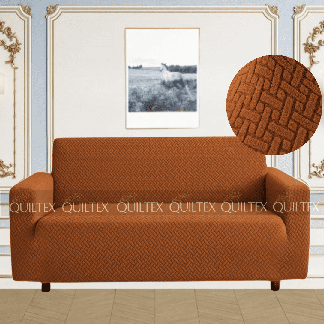 STRIPE JACQUARD SOFA COVER COPER