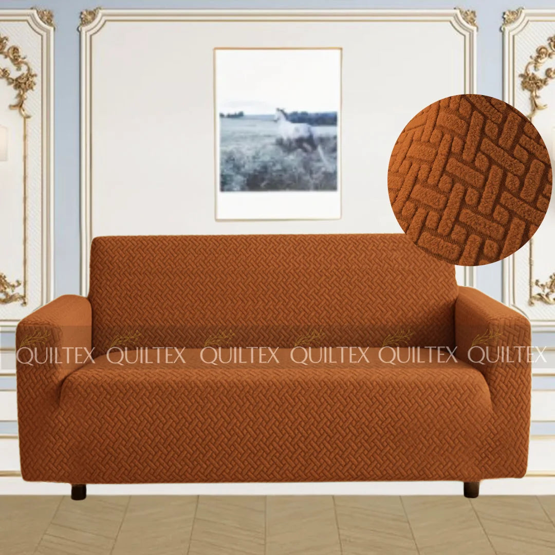 STRIPE JACQUARD SOFA COVER COPER