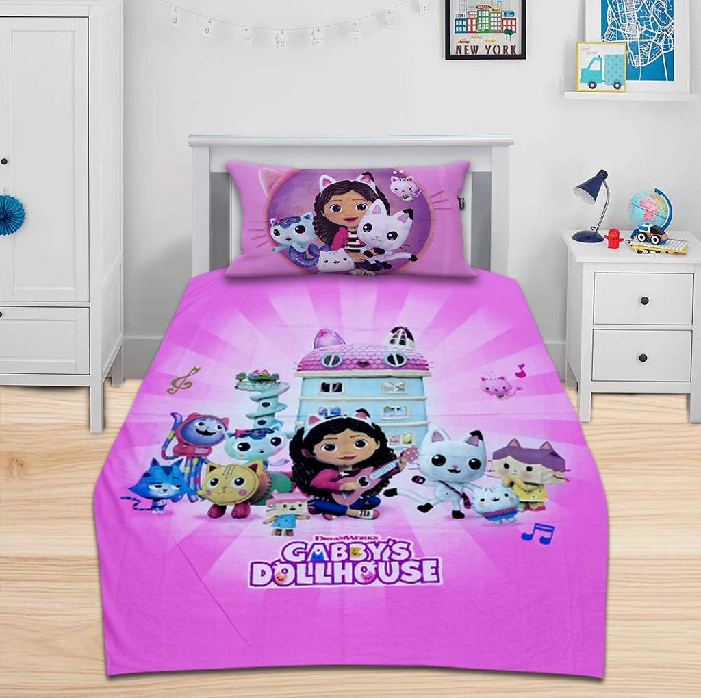Gabby's Dollhouse Bedsheet Set D#039