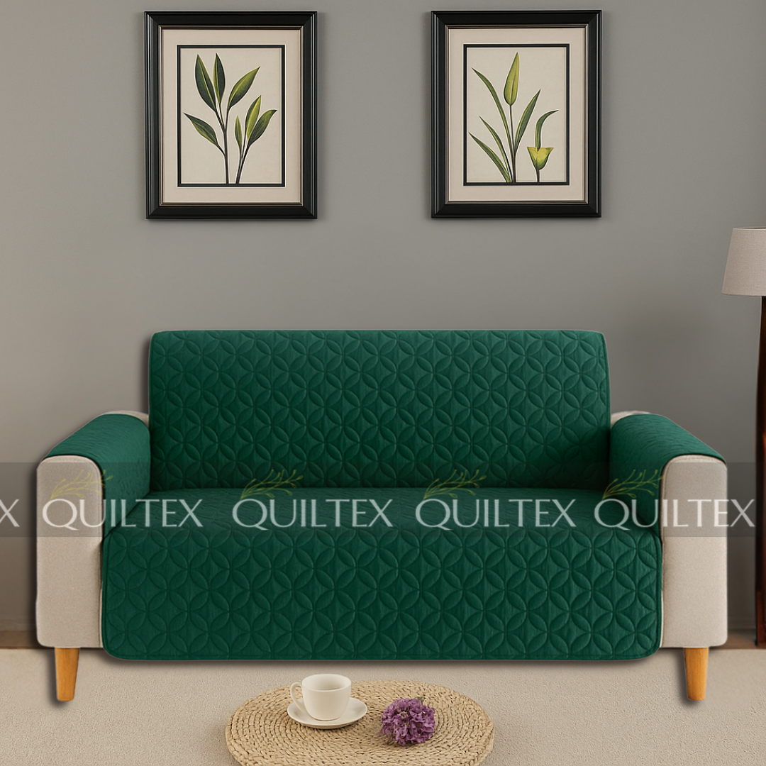 Ultrasonic Sofa Cover  (GREEN )