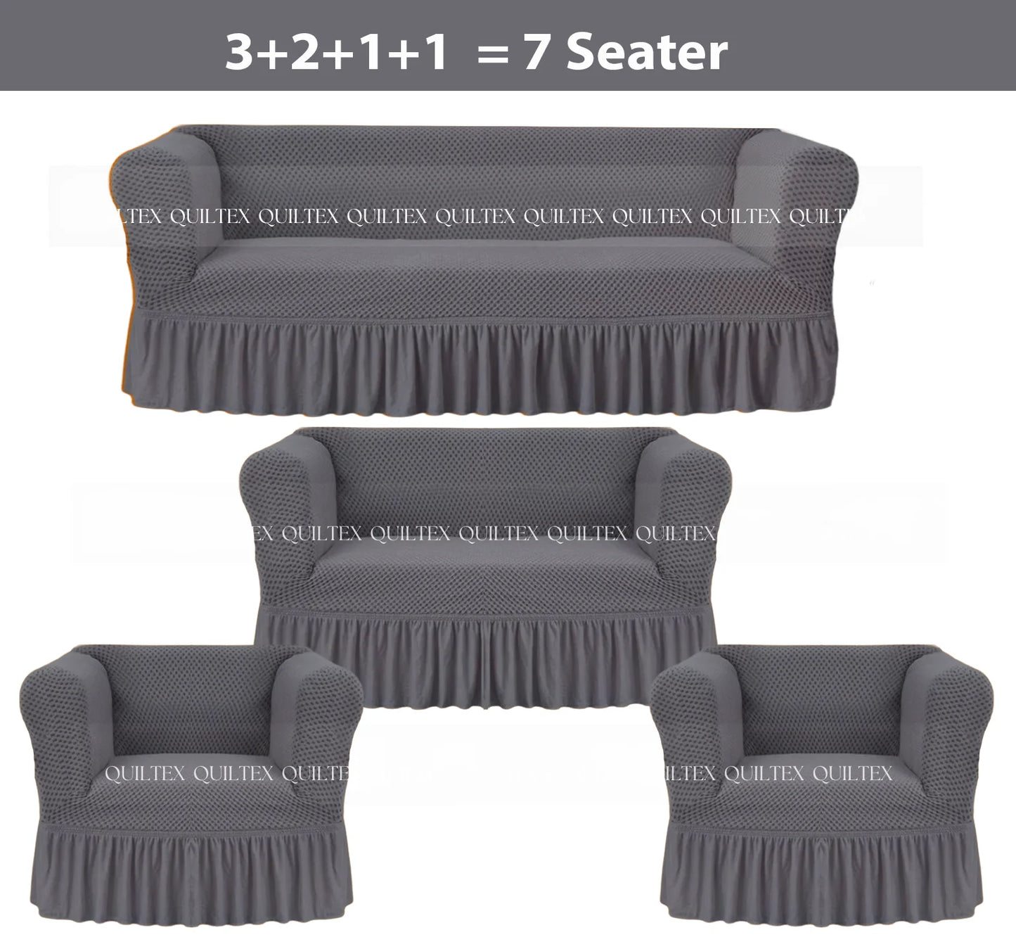 Turkish Style Sofa Covers grey