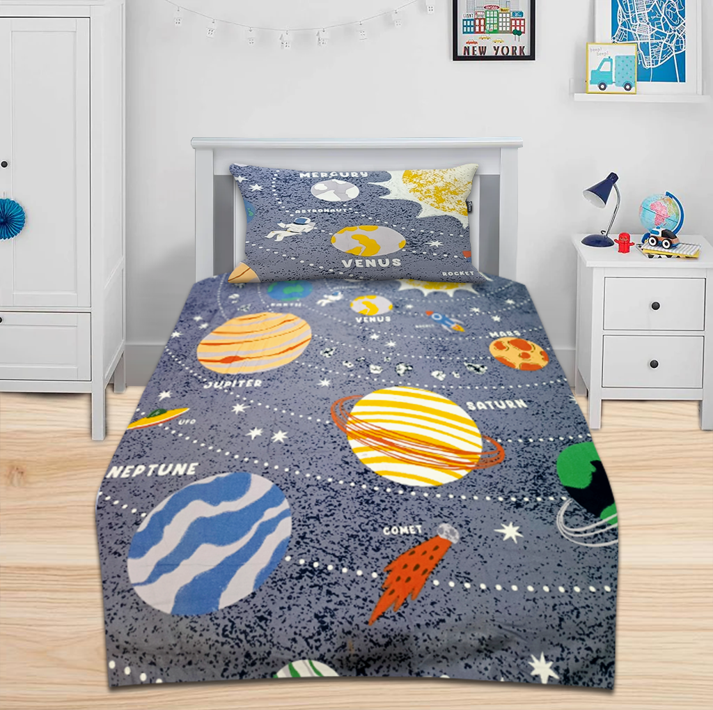 Solar system kids Bedsheet