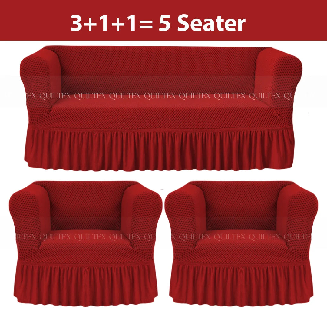 Turkish Style Sofa Covers Maroon