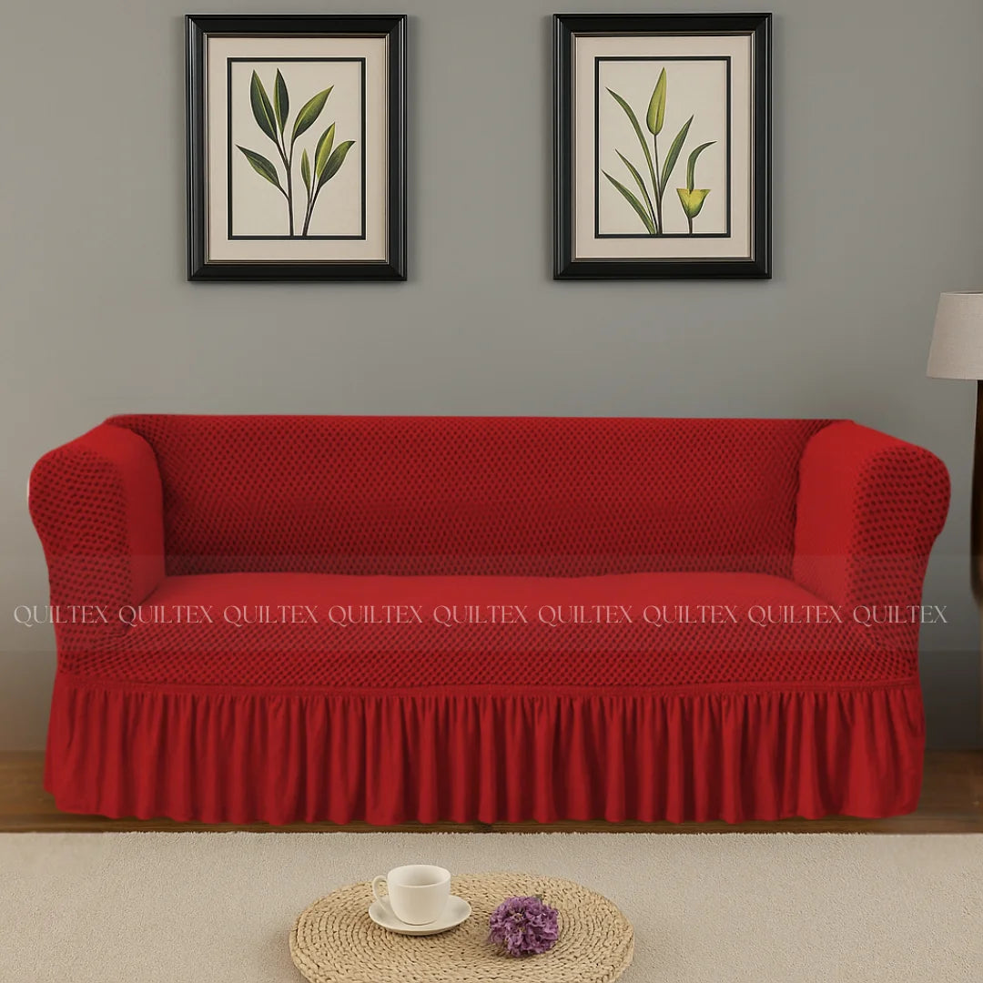 Turkish Style Sofa Covers Maroon