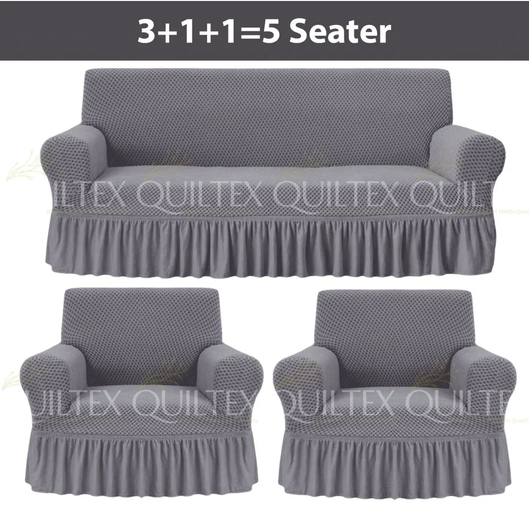 Turkish Style Sofa Covers Grey