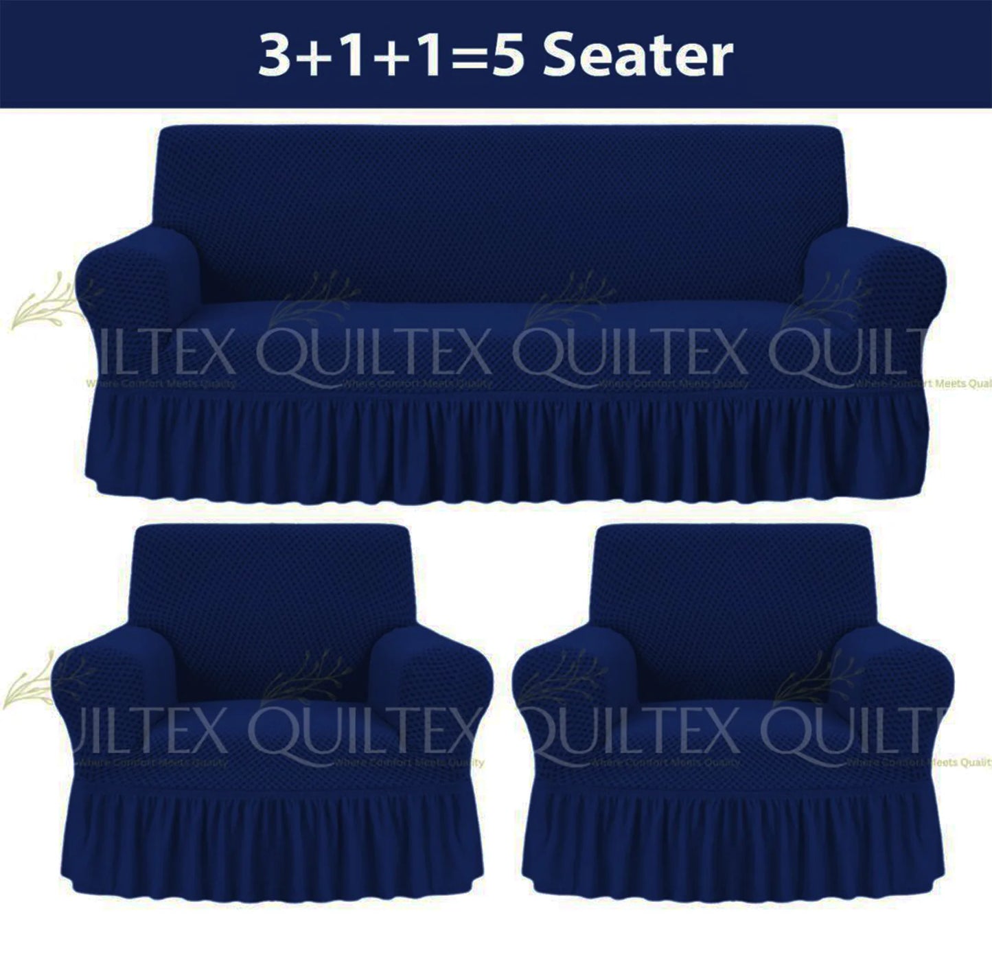 Turkish Style Sofa Covers Blue