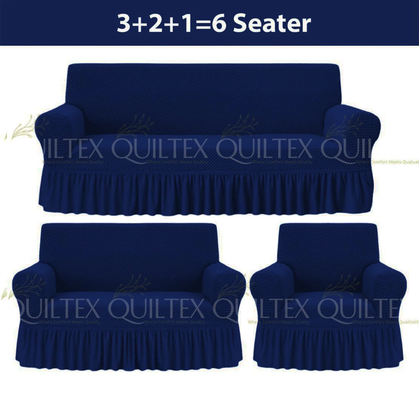 Turkish Style Sofa Covers Blue