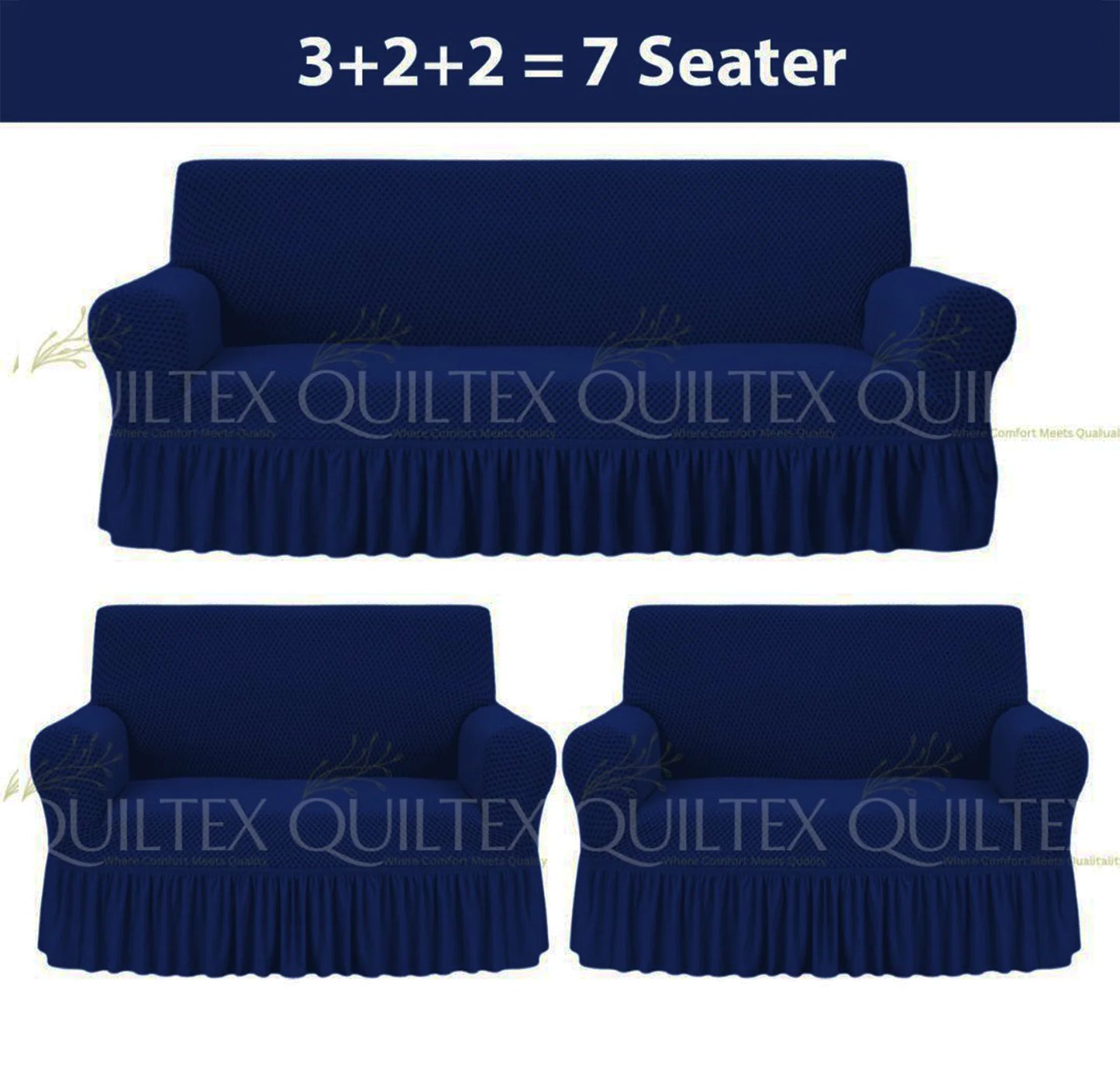 Turkish Style Sofa Covers Blue