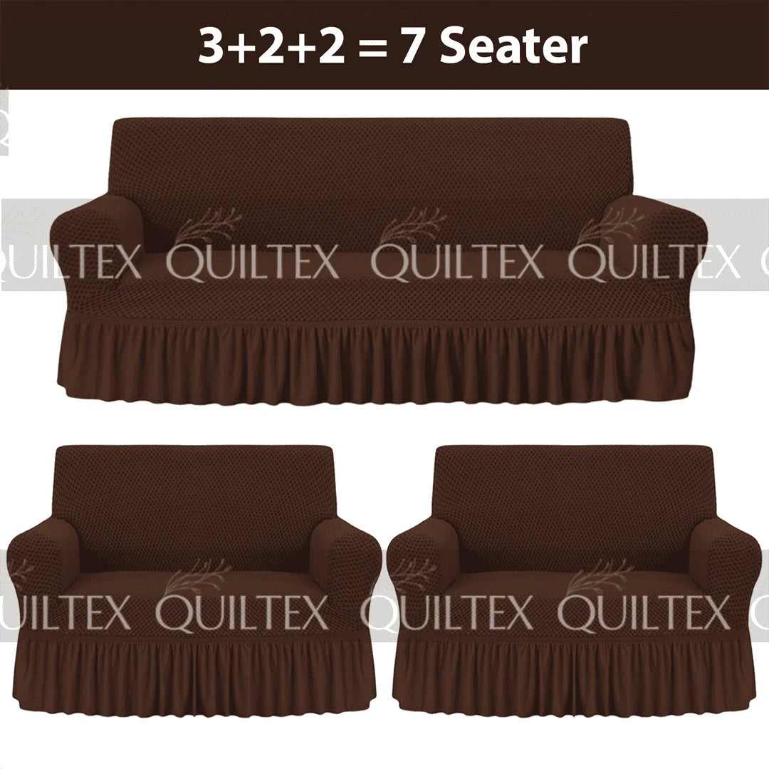 Turkish Style Sofa Covers  Dark Brown