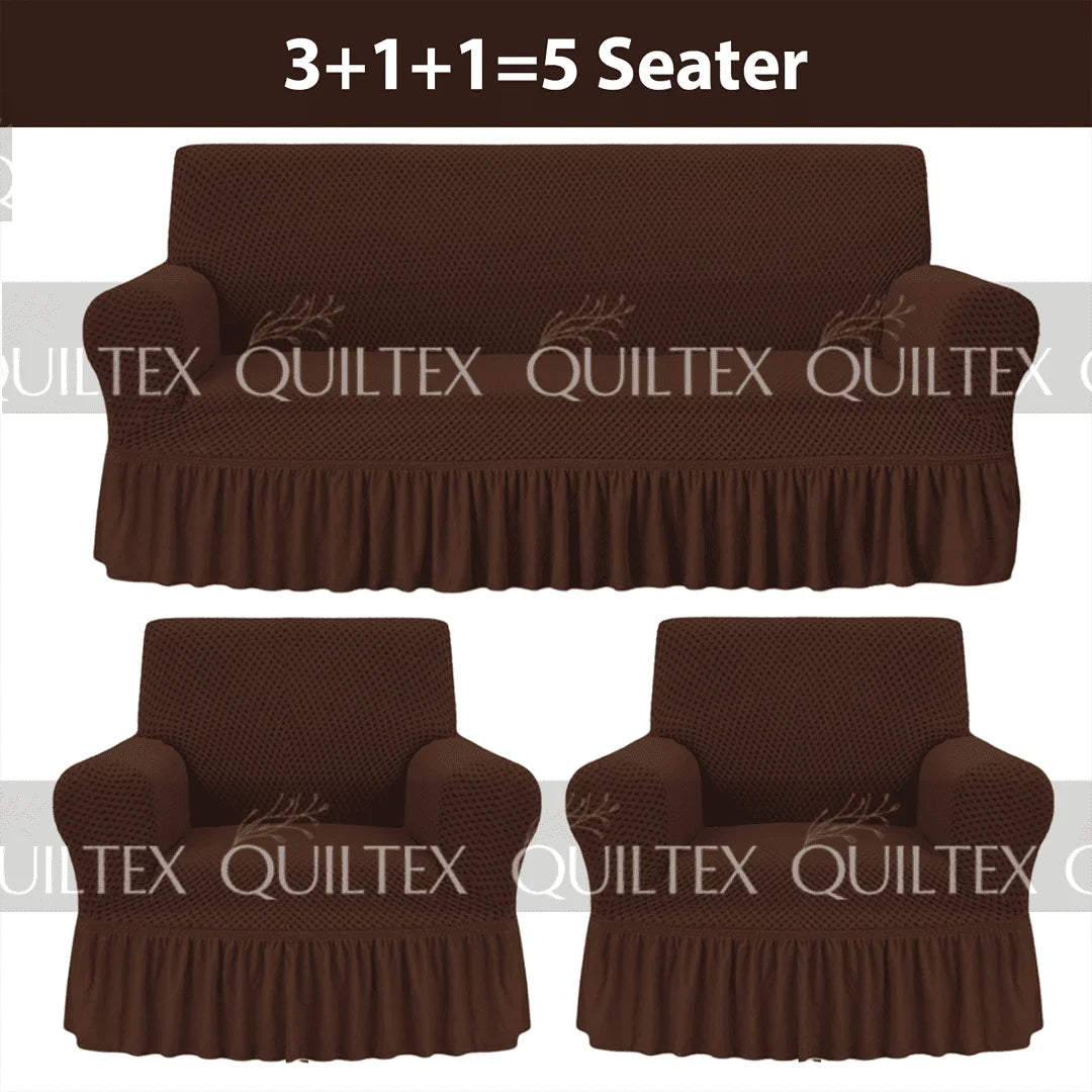 Turkish Style Sofa Covers  Dark Brown