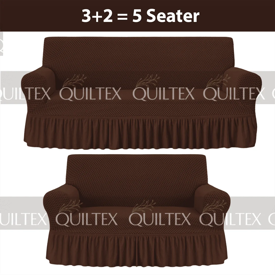 Turkish Style Sofa Covers  Dark Brown