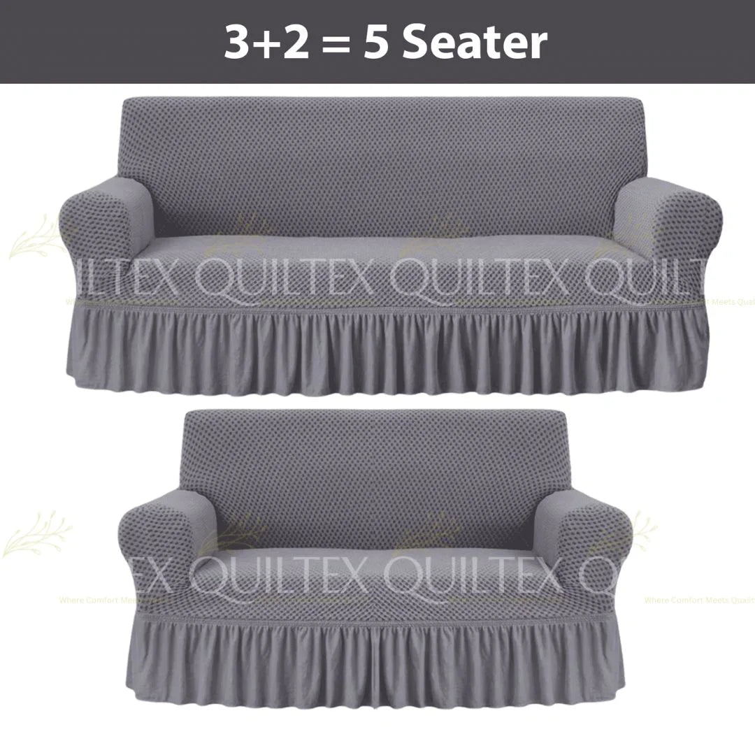 Turkish Style Sofa Covers Grey