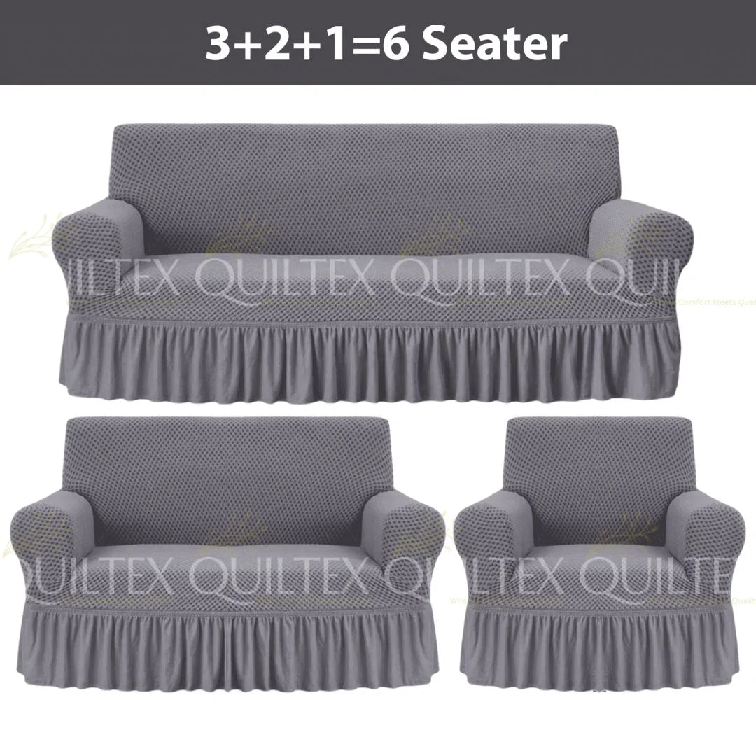 Turkish Style Sofa Covers Grey