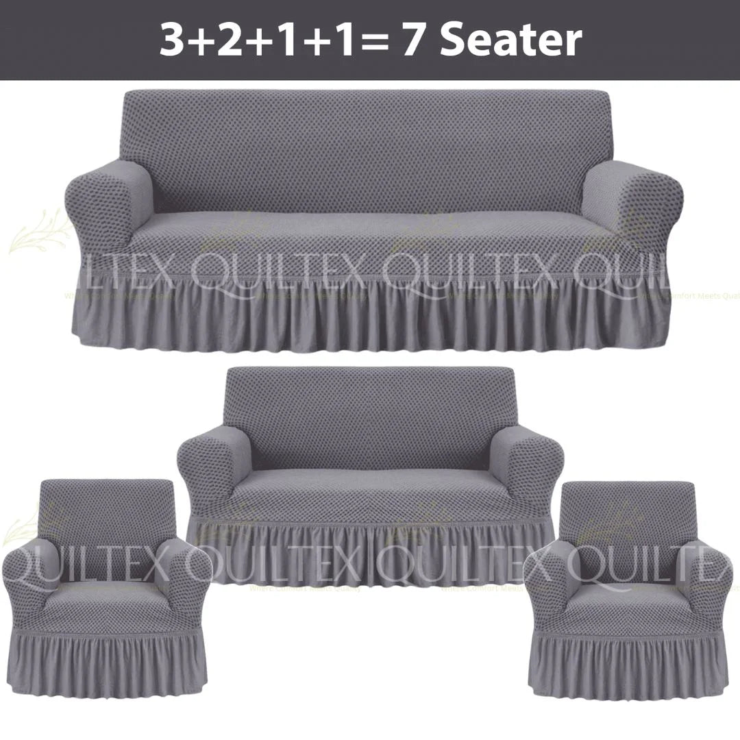 Turkish Style Sofa Covers Grey