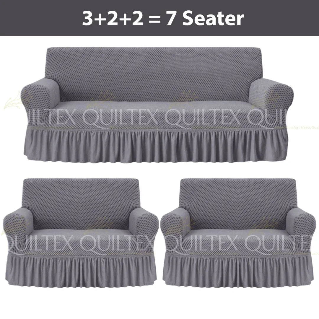 Turkish Style Sofa Covers Grey