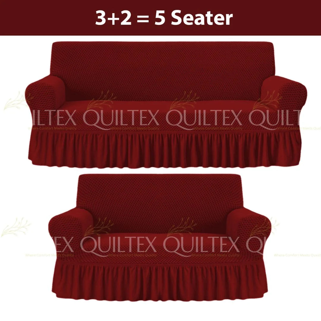 Turkish Style Sofa Covers Maroon