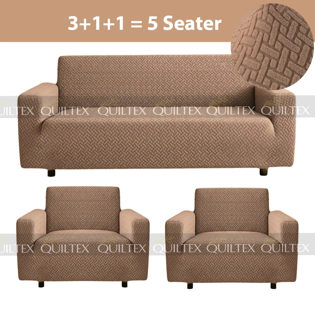 STRIPE JACQUARD SOFA COVER MOUSE